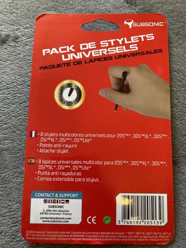 Pack de 8 stylets Et 1 Attache stylet Multi couleurs Neuf - Photo 5/8