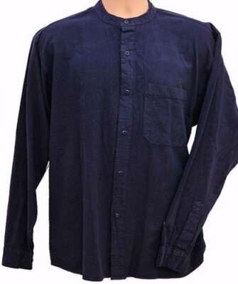 Grandad Shirt Original Collarless Shirt Co. Full /button Classic now in 7 Cols