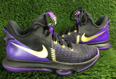 バッシュNike LeBron Witness 5 Lakers（27cm） Nike LeBron Witness 5 Fierce Purple Metallic Gold LA Lakers