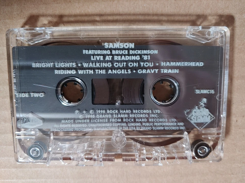 Samson - Live At Reading '81 (Cassette) SLAMC15 Grand Slamm Foto 4 de 4