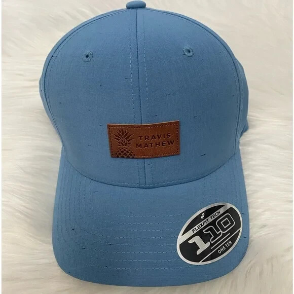 NEW wTag-TRAVIS MATHEW Pineapple Parade SnapBack Hat OS-Flexfit Tech 110