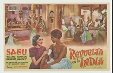 The Drum 1938 Spanish Movie Herald - Sabu, Raymond Massey, Valerie Hobson