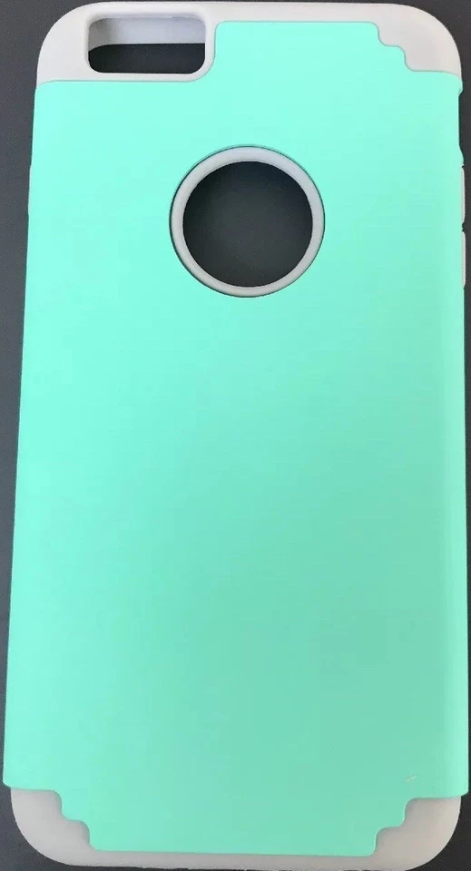 ulak iPhone 6s Plus 保护壳 超薄 混合 双层 绿松石和灰色 — 第 2/4 张图片