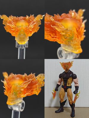 Ghost Rider Custom Mafex 1/12 Transparent Wolverine Ghost Rider Head Carved Fit 6'' ML/Mafex/CT ...