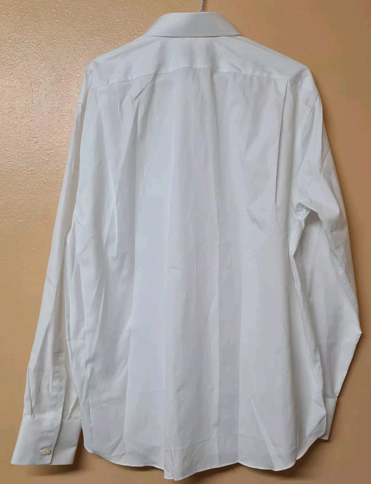Рубашка ручной работы Tak Tak белая с длинным рукавом для официальных приемов бизнеса Гонконг размер XL - Изображение 2 из 4