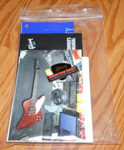 Gibson Firebird Tribute Case Candy Manual Warranty Wrench Cloth Guitar Parts HP