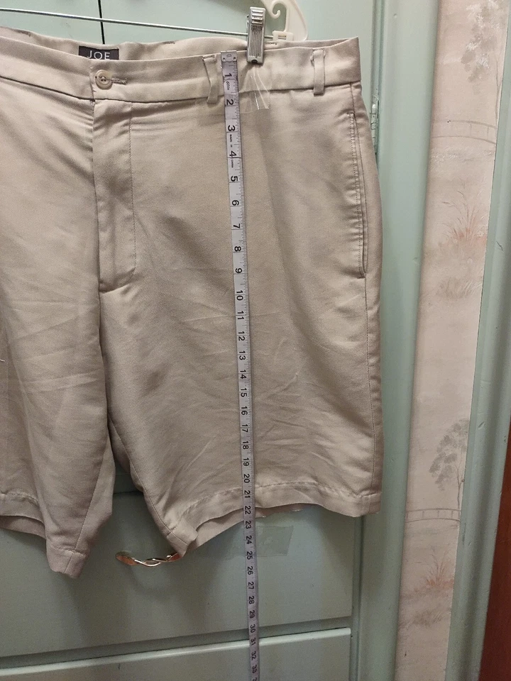 Pantalones cortos de vestir Joseph Abboud, beige, para hombre 42 Foto 3 de 4