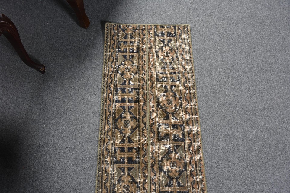 Vintage Rug, Turkish Rug, Handwoven Rug, 1.5x5.2 ft Runner Rug, Antique