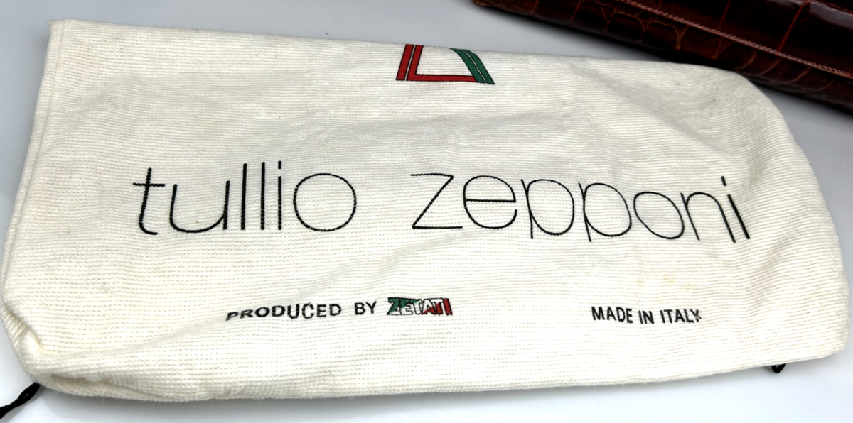 Tullio Zepponi Vintage Handbag Italian Leather #9987821 MADE IN 