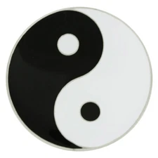 PinMart's Chinese Taoism Yin Yang Enamel Lapel Pin