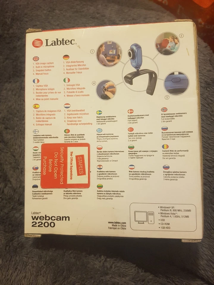 Labtec webcam 2200  VGA 640×480 new  - Image 2 of 4