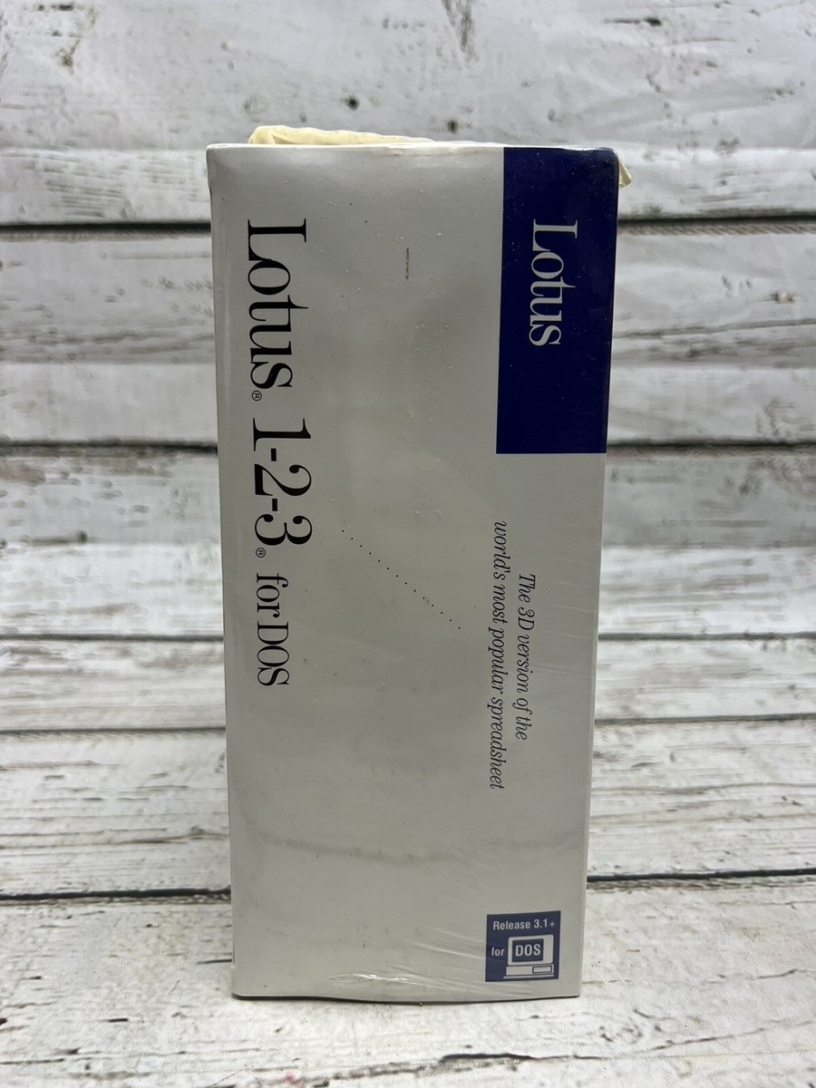 Lotus 1-2-3 For DOS Release 3.1+ Windows Software VTG 1991 Lotus 1-2-3 For DOS Release 3.1+ Windows Software VTG 1991