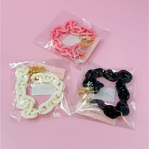 Acrylic Link Phone Wrist Lanyard Strap Pink - Zdjęcie 6 z 11