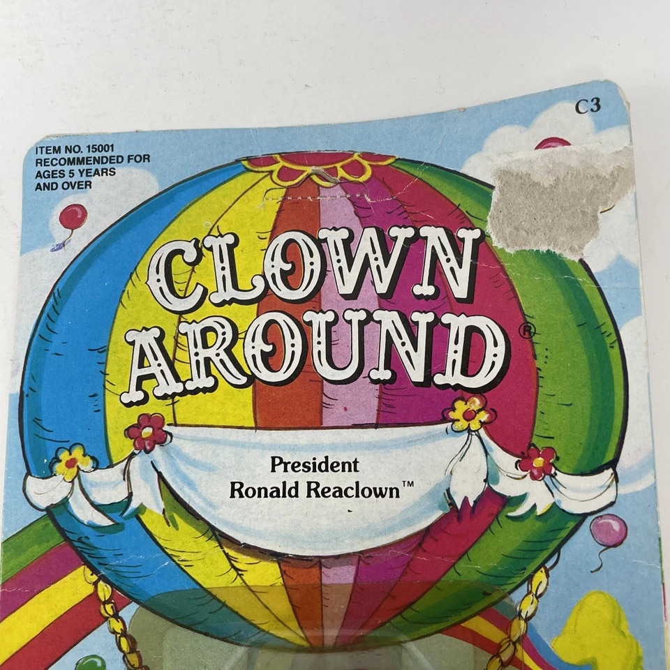 Figura de payaso coleccionables payaso alrededor de 1981 presidente Ronald Reaclown Foto 2 de 4