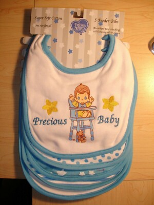 Precious Moments Baby Boys/' /"Precious Baby/" 5-Pack Bibs