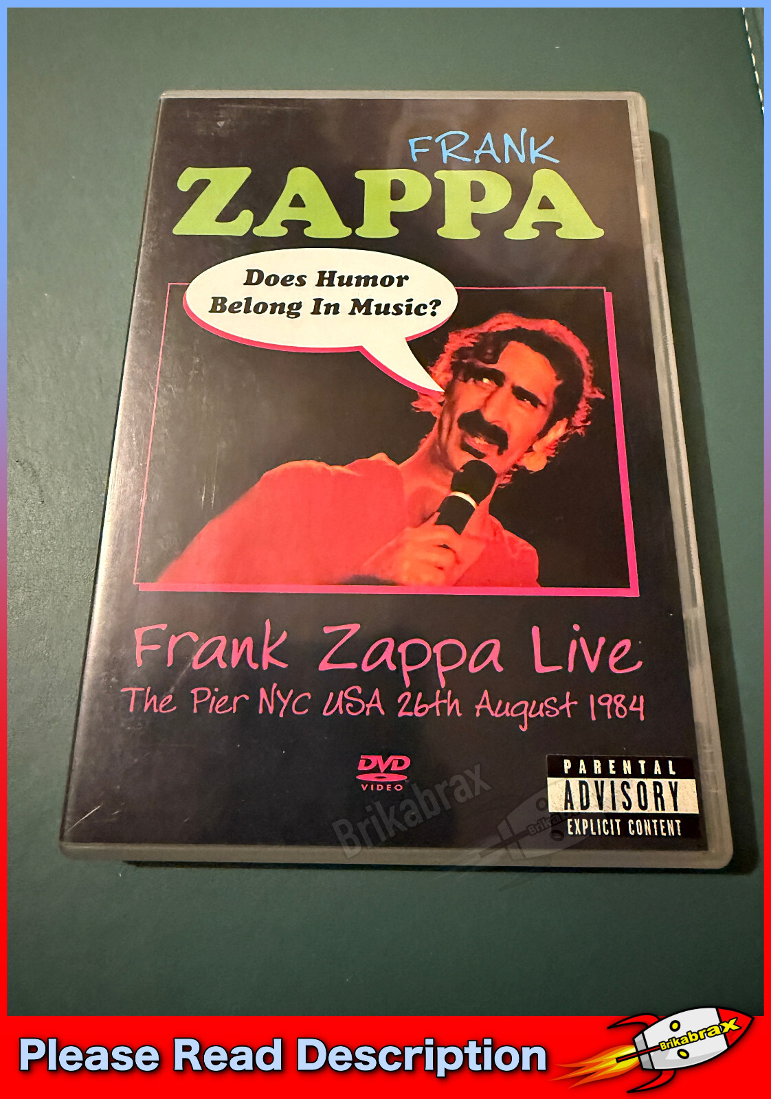 Frank Zappa - Does Humour Belong In Music ? (DVD, 2003)