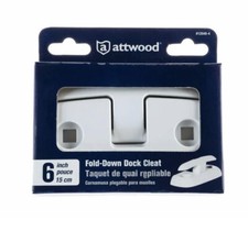 Attwood Marine 6" Fold-Down Dock Cleat 12048-4 corrosion resistant boat aluminum