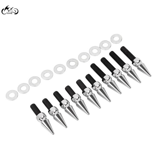 For Harley Softail 2003 - 2006 Chrome Spike Rear Fender Strut Bolts FXST FLSTN - Picture 7 of 15