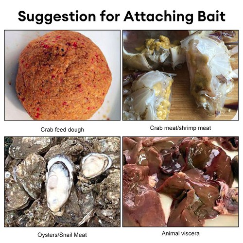 Angeln Krabben Falle Netz Automatisch Öffnen Schließen Stahldraht Fisch Krabben Käfig - Bild 9 von 22