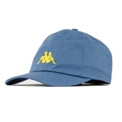 Kappa Authentic Meppel Strapback Dad Hat Embroidery Logo Blue One Size NWT
