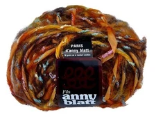 Vintage New: ANNY BLATT PARIS Mohair Viscose Nylon knitting yarn: 4 colors