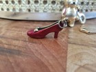 Coach Keychain rare wizard of oz ruby red slipper Dog Tag gold tone Charms — photo 4