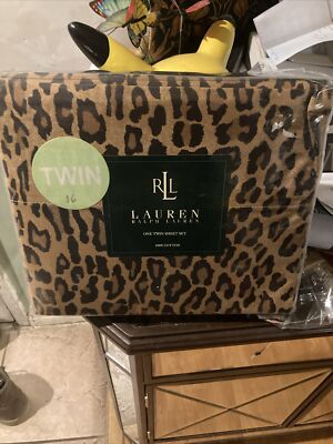 Ralph Lauren ヒョウ柄 ツインフラットシート