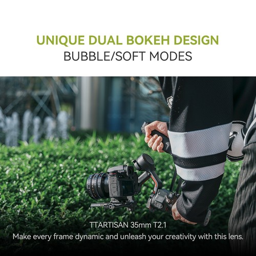 TTArtisan 35mm T2.1 Manual Focus Full Frame Cine Lens for Sony Canon Fuji Nikon - Picture 6 of 20