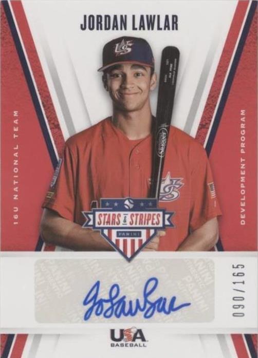 2019 Panini USA Baseball Stars & Stripes - Jordan Lawlar #16U-JL - 1 of 1