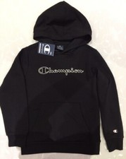 Champion Jungen schwarzer Langarm Hoodie/Kapu...