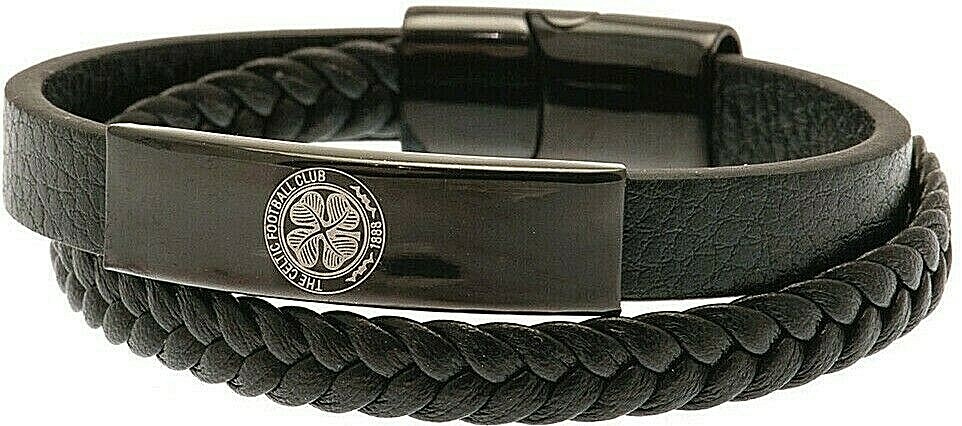 Bracelet En Cuir Double Pour Homme – Manchester City FC – Cadeau Parfait Pour Les Fans !