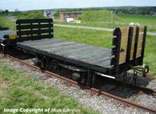 Bachmann 393-175 RNAD Flat Wagon Planked Ends RNAD Dean Hill with Load