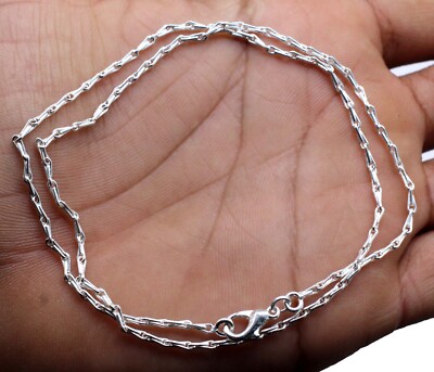 925 Sterling Silver Handmade Jewelry Beautiful Adorable Chain Necklace For Gift