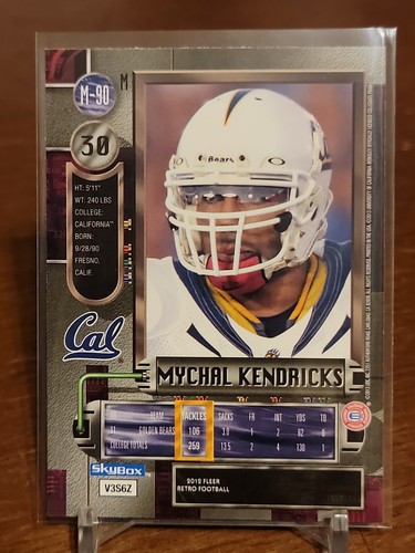 2012 FLEER RETRO METAL UNIVERSE RC MYCHAL KENDRICKS VIKINGS ROOKIE - Picture 2 of 2