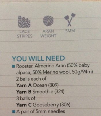 Ladies Striped Scarf Aran KNITTING PATTERN 25x158cm UK