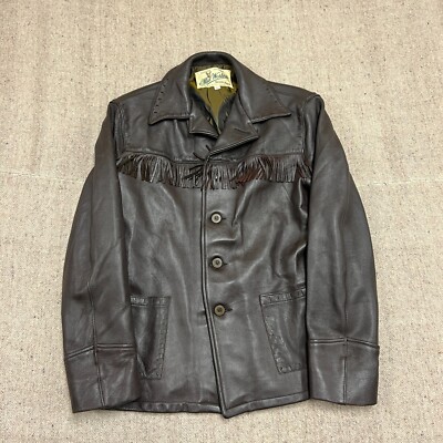 ジャケット・アウター 60,s western jacket American Sportsman Vintage 60's Berman Buckskin leather marlboro man western
