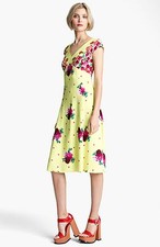  MARC JACOBS Dot & Floral Print Dress ( Size 4)