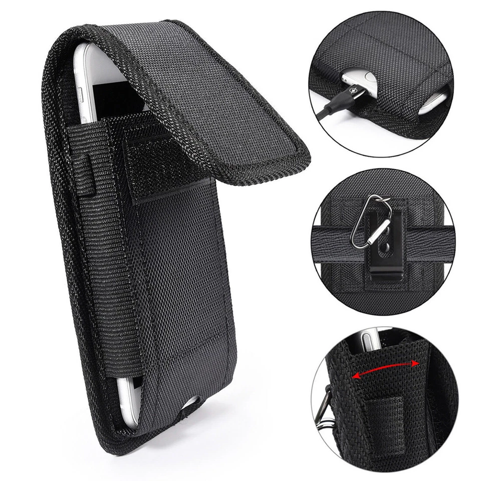 Funda protectora con clip para cinturón para teléfono celular para iPhone XSMax 13Pro Max 14 Plus Foto 2 de 4