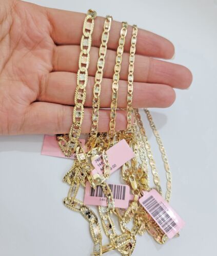 REAL 14k Trio Gold Necklace chain Ladies 3mm 3.5mm 5mm 18"-24" Women - Picture 3 of 12
