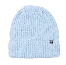 686 Women Velour Flat Cuffed Beanie (Icy Blue) M2WBNE33- ICBL