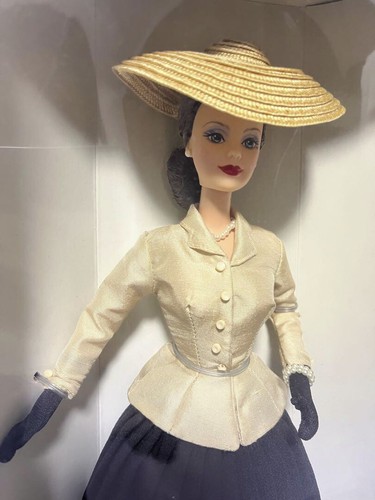 Barbie Christian Dior bambola stile vintage moda avorio nero gonna svasata usata - Foto 4 di 8