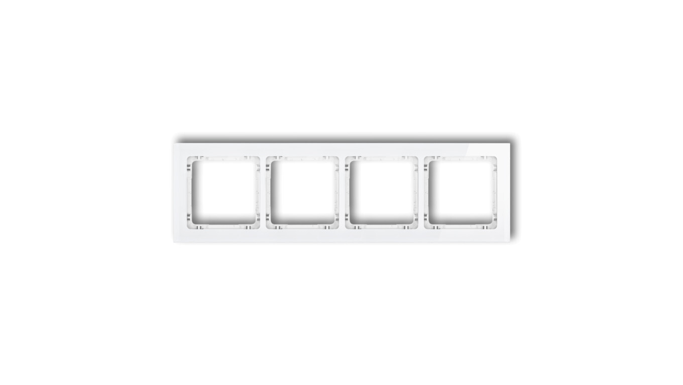 DECO Quadruple frame - glass effect (frame: white bottom: white) white 0- /T2UK