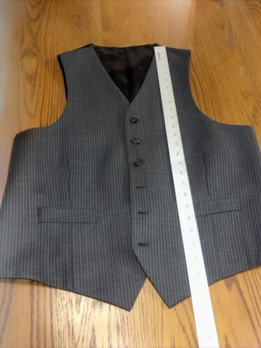Ralph Ralph Lauren Suit 3 Pc Men Jacket 42R Gray Pinstripe 100% Wool 36x30 Cuff - Picture 10 of 20