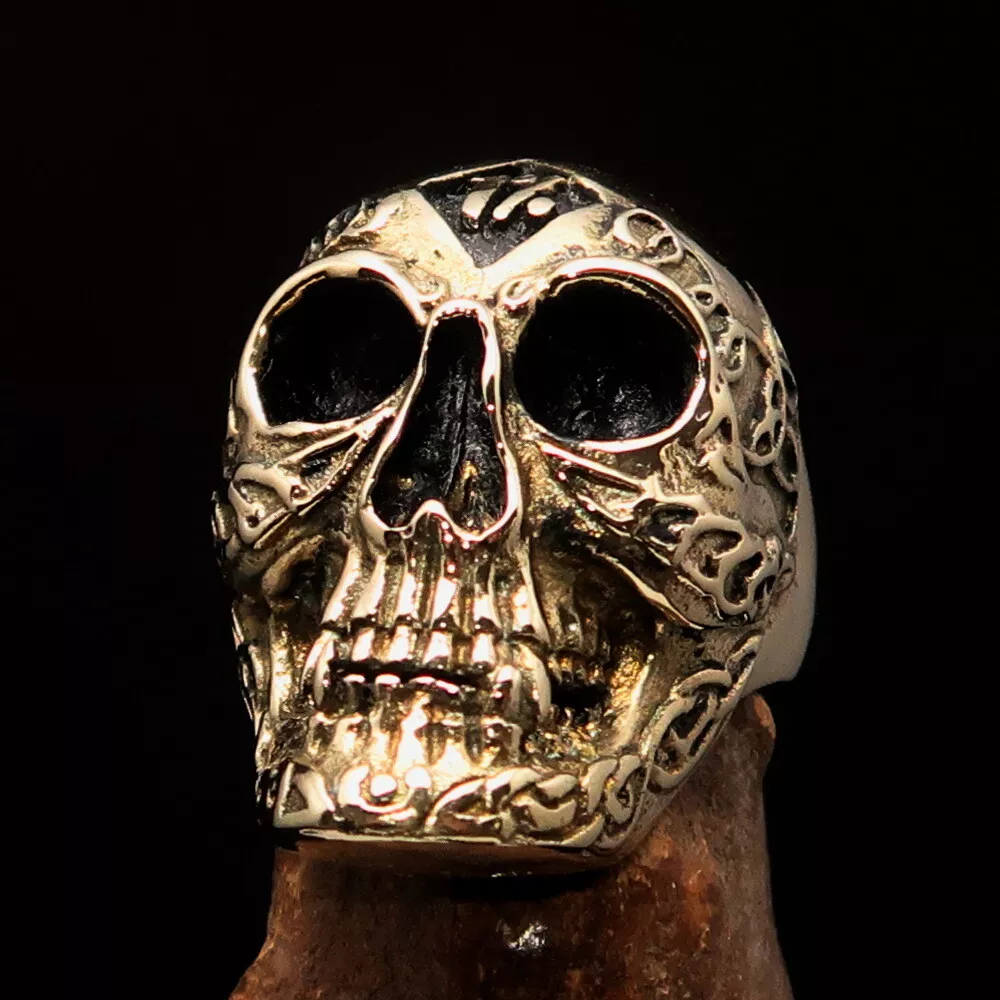 Mens skull pinky rings sale
