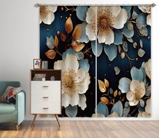 3D Blooming Flowers ZHUA3221 Photo Curtain Window Blockout Fabric Vera 2023