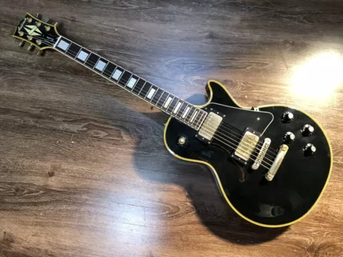 Aria Pro2 LPC MIJ Vinatge Lawsuit Les Paul Custom Black 4.4kg Made in Japan W/GB