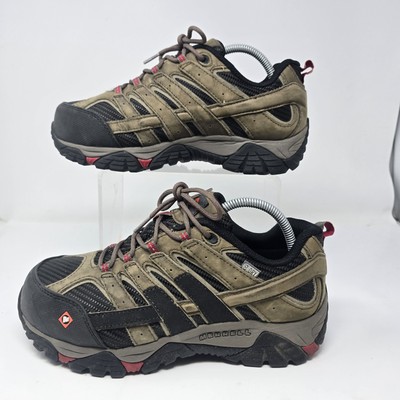 Merrell Work Womens 9 Moab 2 Vent *No Insoles* Comp Toe Boulder Shoes J15774