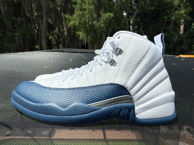 New Nike Air Jordan 12 Retro White French Blue (CT8013-114) Size 9