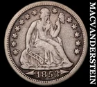 1853 Seated Liberty Dime- Scarce Better Date- No Reserve #J9098