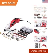 160W Corded Rotary Tool Set: 121 Piece Accessory Kit for DIY Enthusiasts